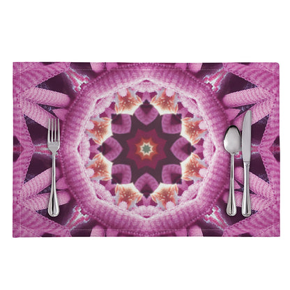 Pink Kaleidoscope Print Placemat