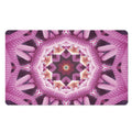 Pink Kaleidoscope Print Polyester Doormat
