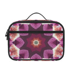 Pink Kaleidoscope Print Portable Lunch Bag