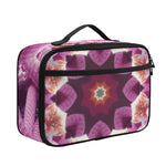 Pink Kaleidoscope Print Portable Lunch Bag