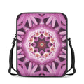 Pink Kaleidoscope Print Rectangular Crossbody Bag