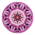 Pink Kaleidoscope Print Round Blanket