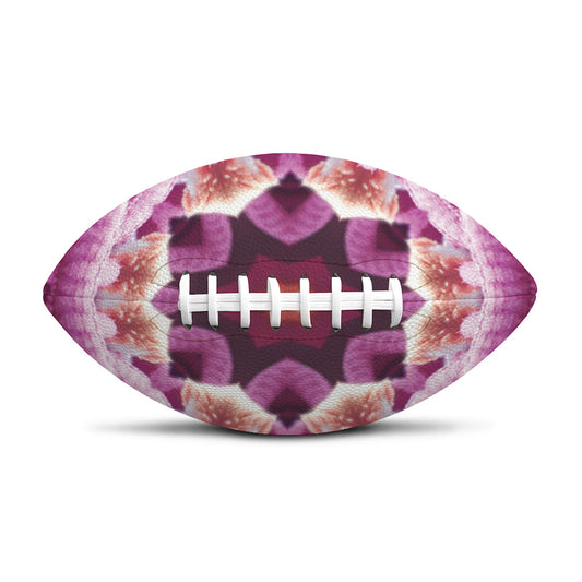 Pink Kaleidoscope Print Rugby Ball