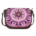 Pink Kaleidoscope Print Saddle Bag