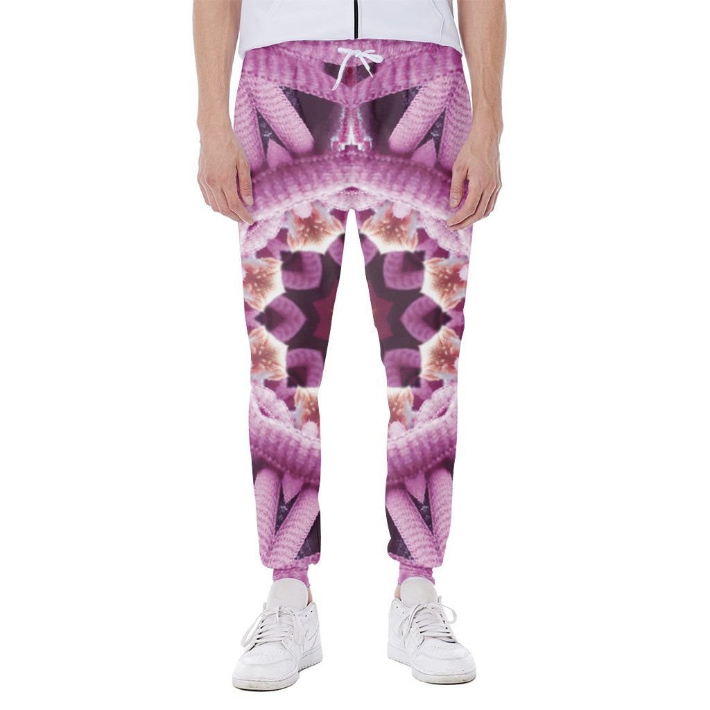 Pink Kaleidoscope Print Scuba Joggers
