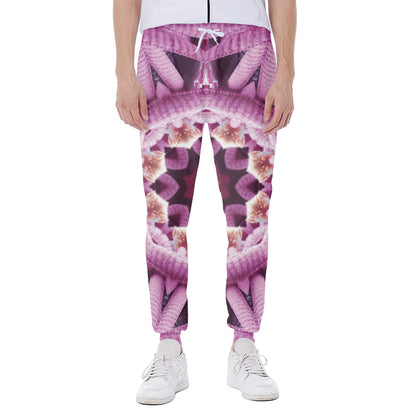 Pink Kaleidoscope Print Scuba Joggers