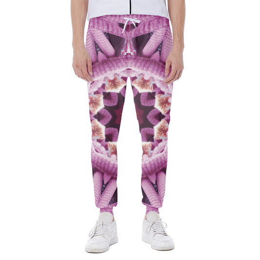 Pink Kaleidoscope Print Scuba Joggers