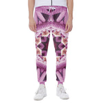 Pink Kaleidoscope Print Scuba Joggers