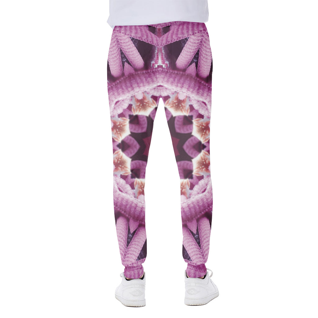 Pink Kaleidoscope Print Scuba Joggers