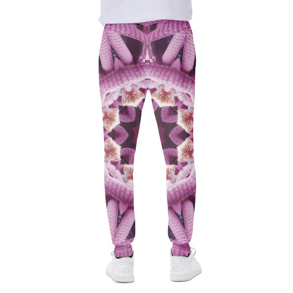 Pink Kaleidoscope Print Scuba Joggers
