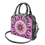 Pink Kaleidoscope Print Shoulder Handbag