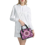 Pink Kaleidoscope Print Shoulder Handbag