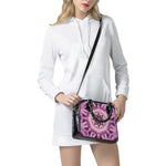 Pink Kaleidoscope Print Shoulder Handbag