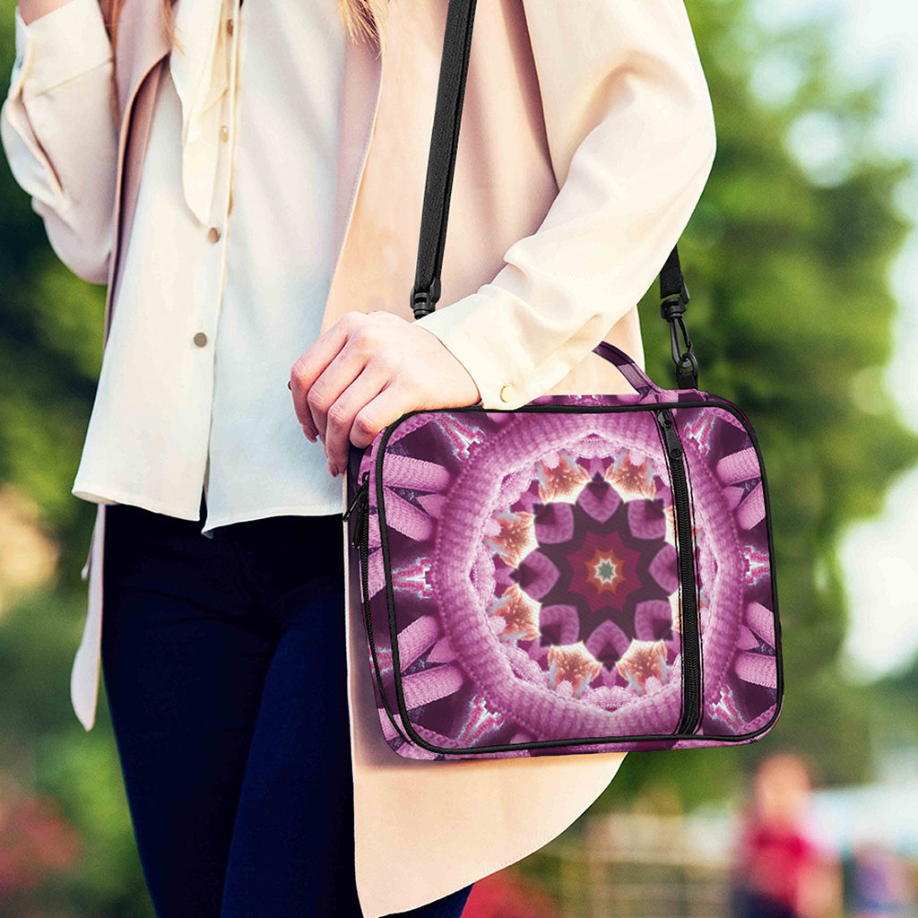Pink Kaleidoscope Print Shoulder Strap Bible Bag