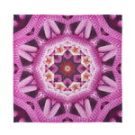 Pink Kaleidoscope Print Silk Bandana