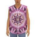 Pink Kaleidoscope Print Sleeveless Baseball Jersey