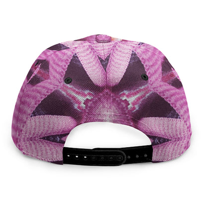 Pink Kaleidoscope Print Snapback Cap