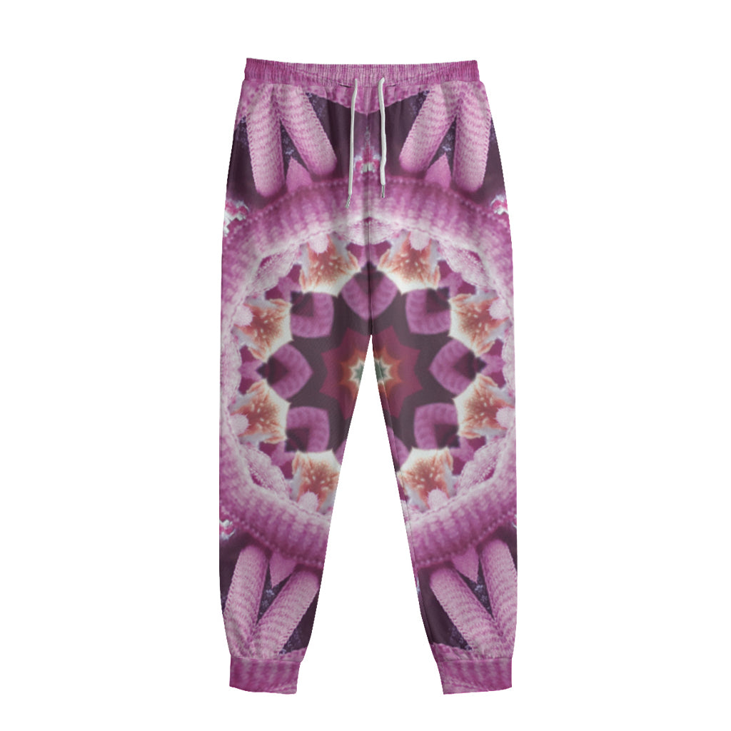 Pink Kaleidoscope Print Sweatpants