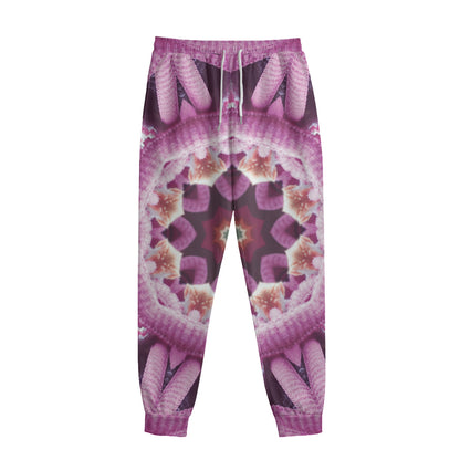 Pink Kaleidoscope Print Sweatpants