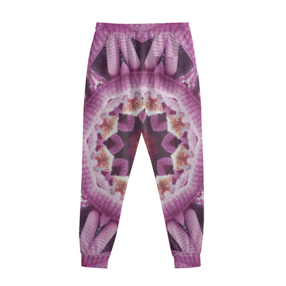 Pink Kaleidoscope Print Sweatpants