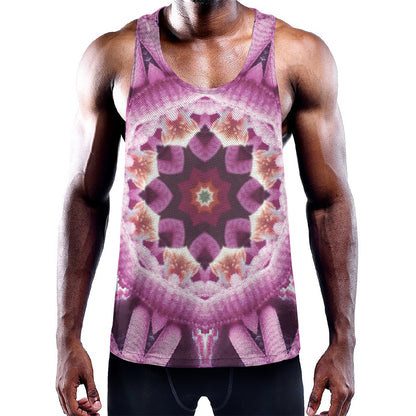Pink Kaleidoscope Print Training Tank Top