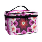 Pink Kaleidoscope Print Travel Makeup Bag