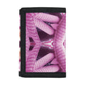Pink Kaleidoscope Print Trifold Wallet