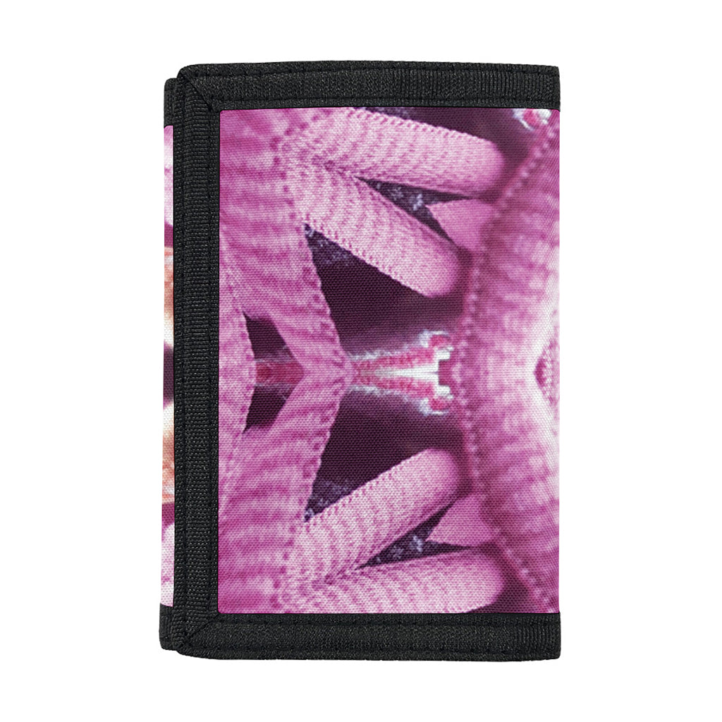 Pink Kaleidoscope Print Trifold Wallet
