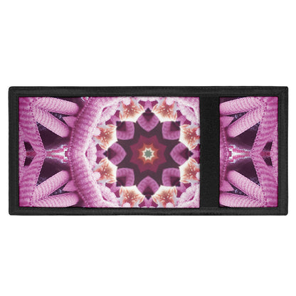 Pink Kaleidoscope Print Trifold Wallet