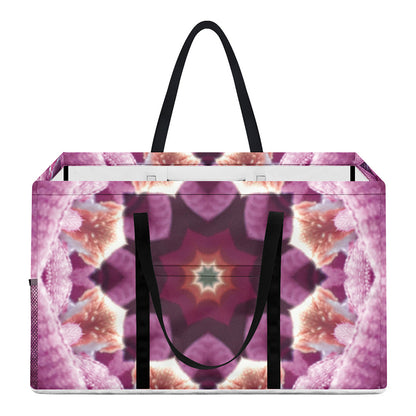 Pink Kaleidoscope Print Utility Tote Bag
