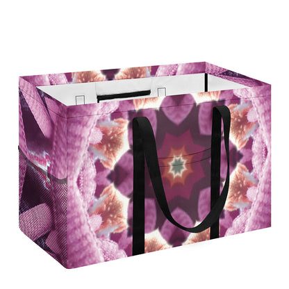 Pink Kaleidoscope Print Utility Tote Bag