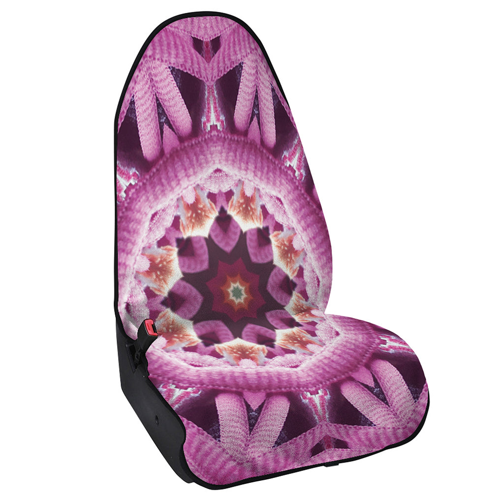 Pink Kaleidoscope Print Waterproof Car Seat Cover