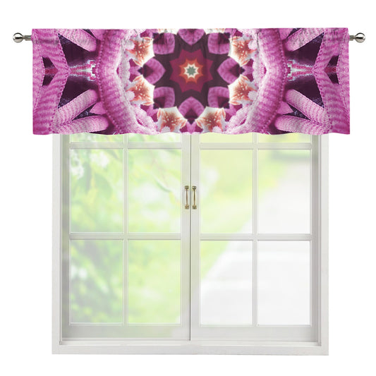 Pink Kaleidoscope Print Window Valance