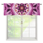 Pink Kaleidoscope Print Window Valance