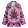 Pink Kaleidoscope Print Women's Blazer