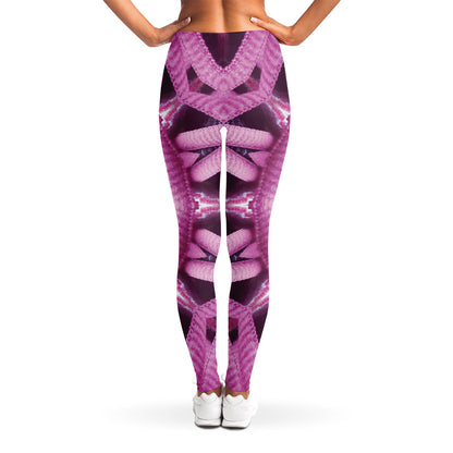 Pink Kaleidoscope Print Women's Leggings