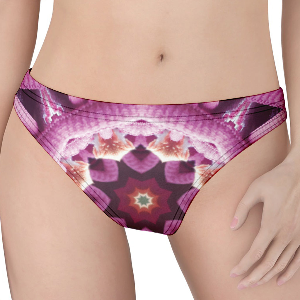 Pink Kaleidoscope Print Women's Thong