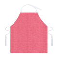 Pink Knitted Pattern Print Adjustable Apron