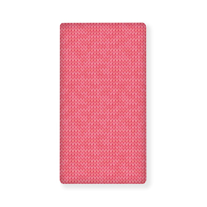 Pink Knitted Pattern Print Baby Crib Sheet