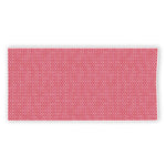 Pink Knitted Pattern Print Beach Towel