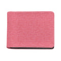 Pink Knitted Pattern Print Bifold Wallet