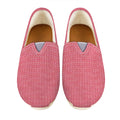 Pink Knitted Pattern Print Casual Shoes
