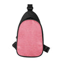 Pink Knitted Pattern Print Sling Bag