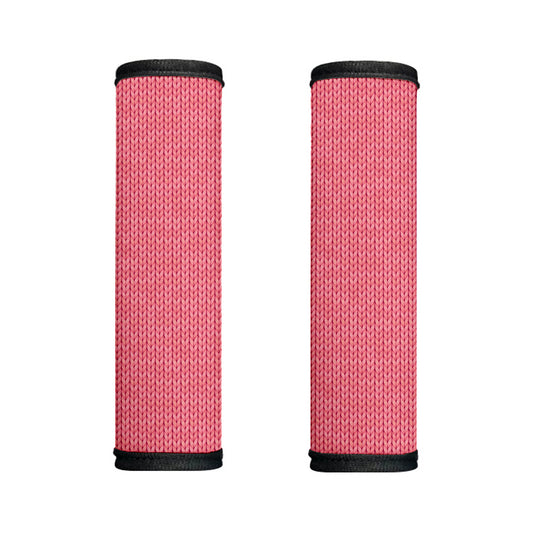 Pink Knitted Pattern Print Handle Covers