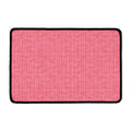 Pink Knitted Pattern Print Kitchen Mat