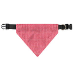 Pink Knitted Pattern Print Over The Collar Dog Bandana