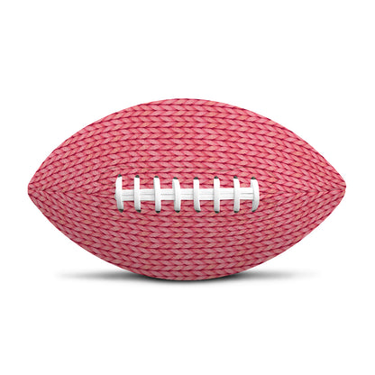 Pink Knitted Pattern Print Rugby Ball