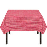 Pink Knitted Pattern Print Tablecloth