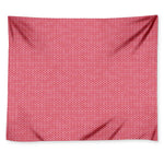 Pink Knitted Pattern Print Tapestry