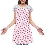 Pink Ladybug Pattern Print Adjustable Apron